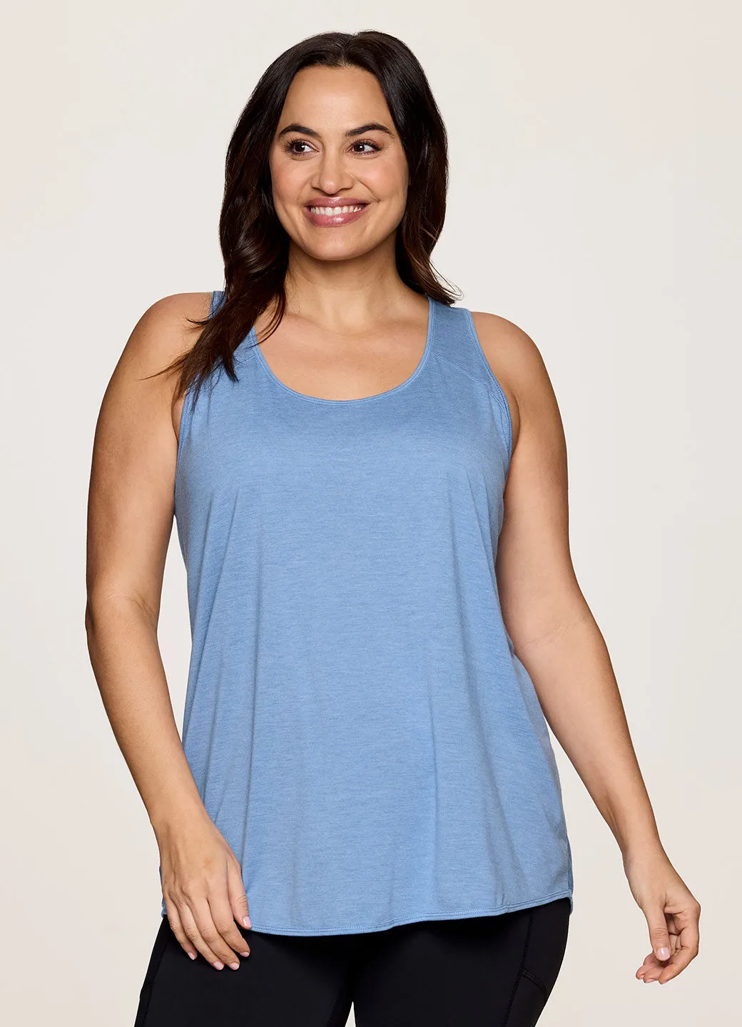 Plus Prime Relaxed Twist Back Tank Top