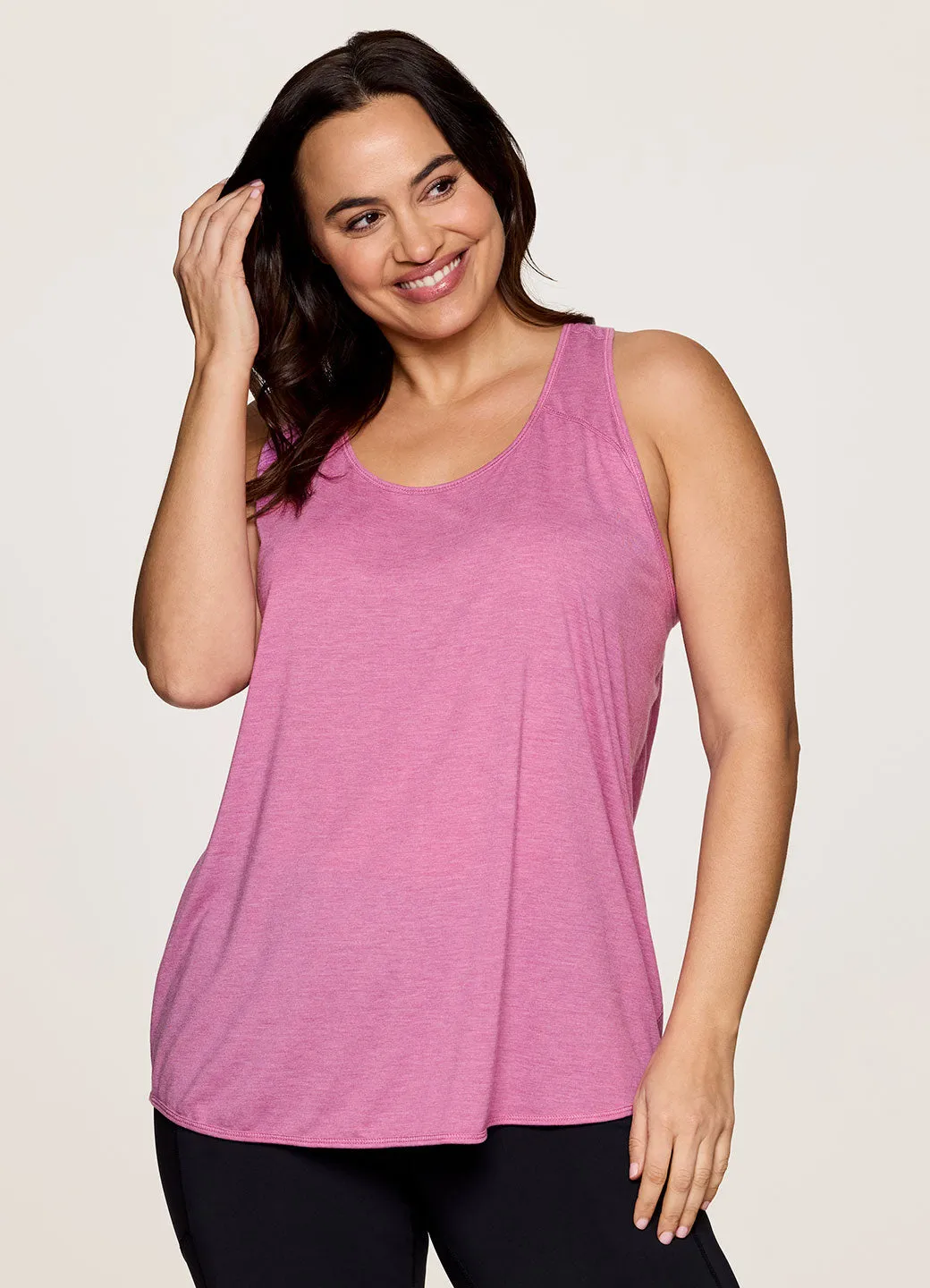 Plus Prime Relaxed Twist Back Tank Top