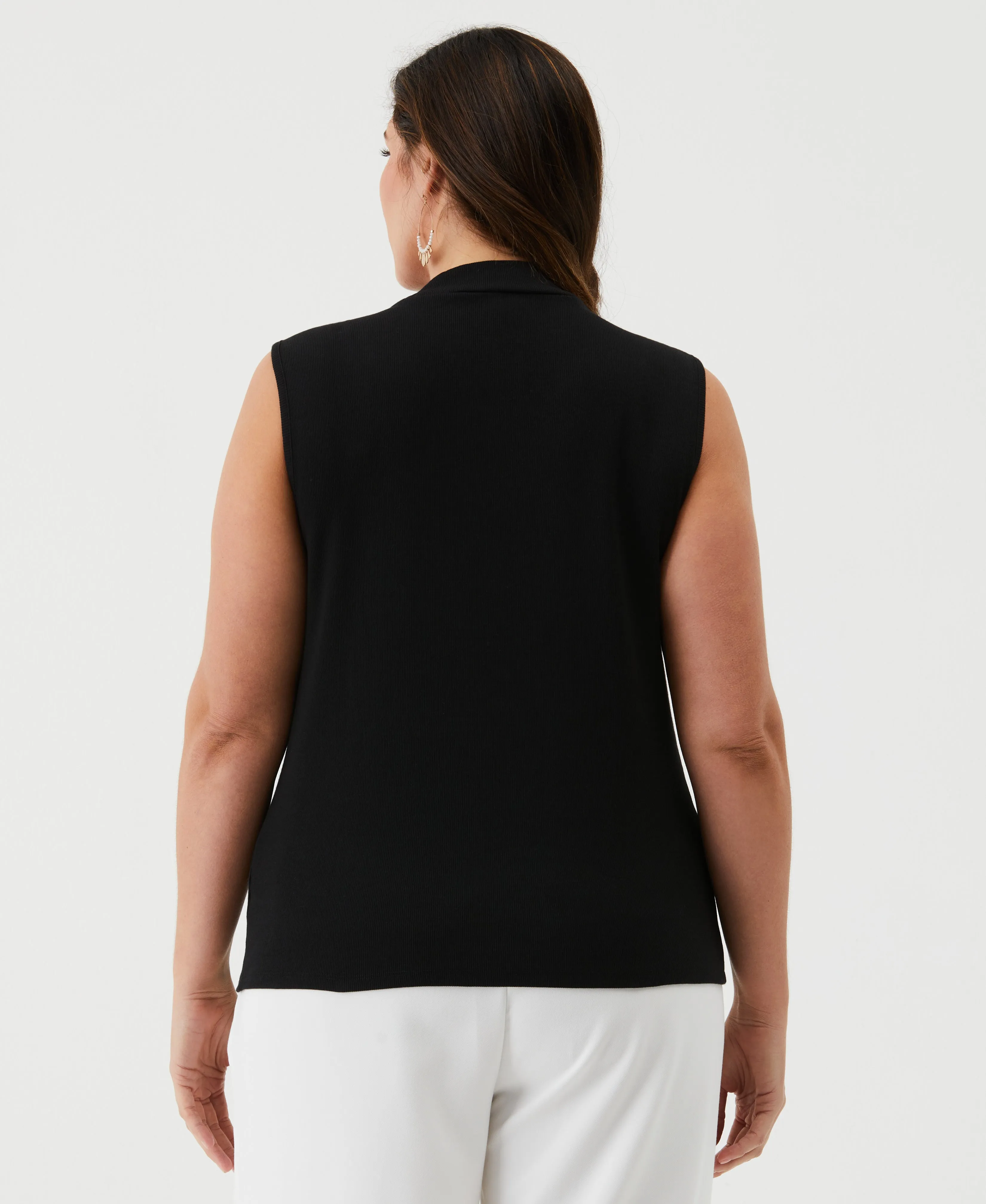 Plus Size Cutout Ribbed Tank Top