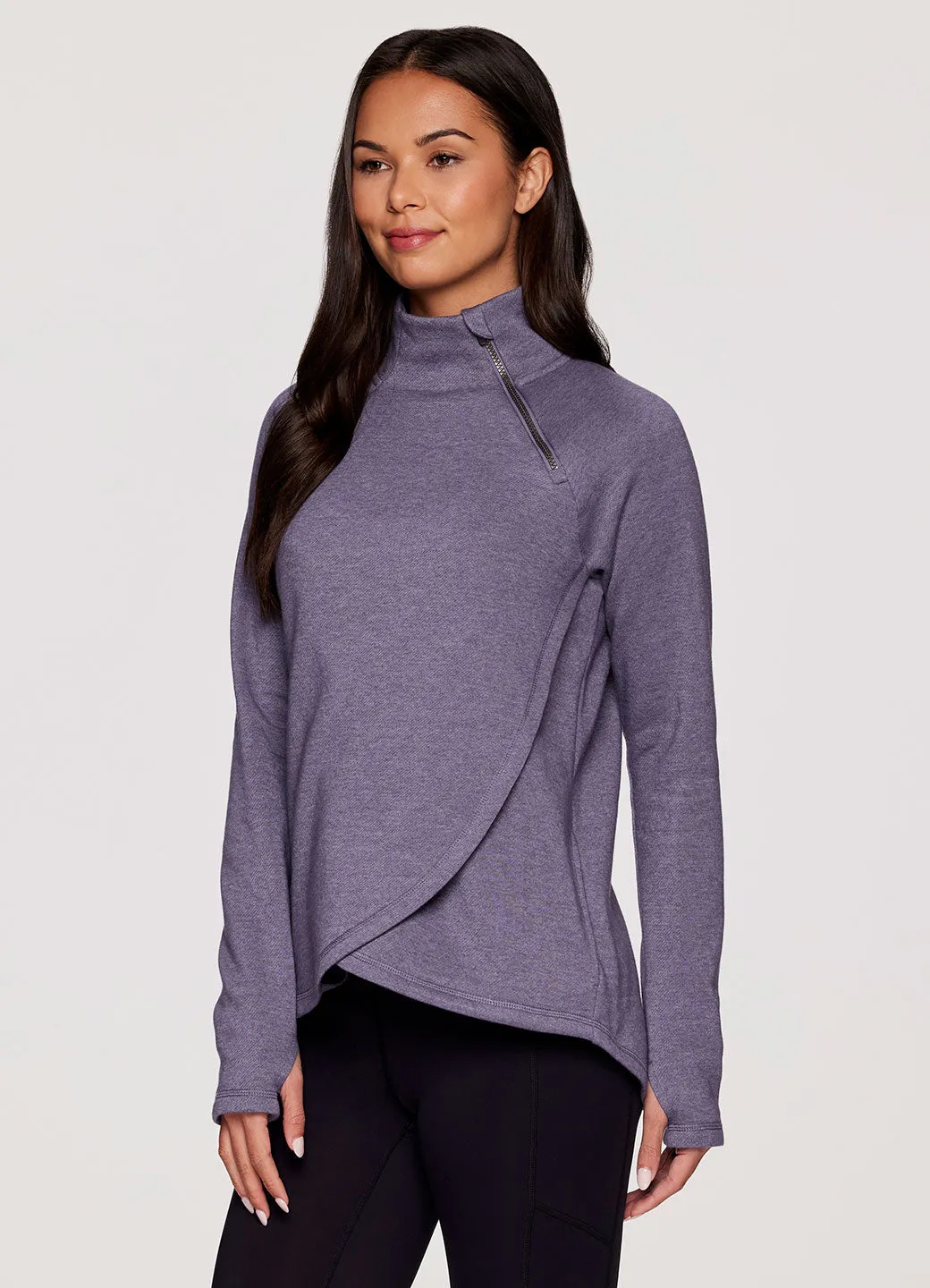 Prime Ready To Roll Fleece Zip Mock Neck Pullover