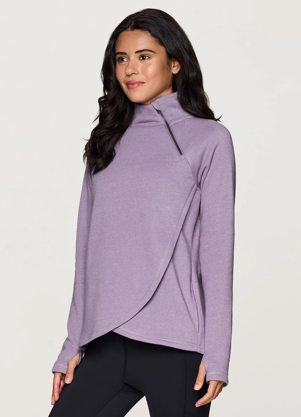 Prime Ready To Roll Fleece Zip Mock Neck Pullover