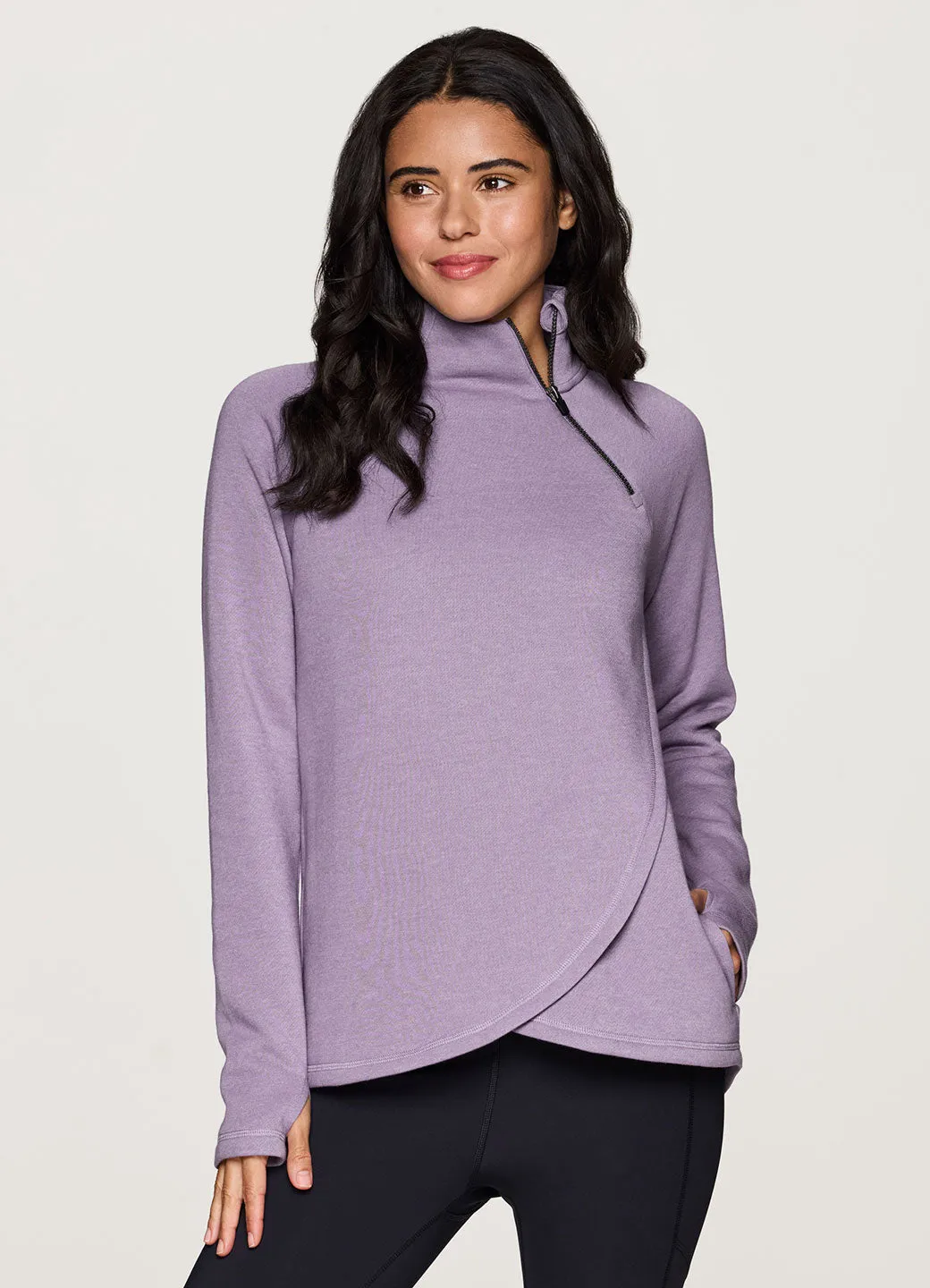 Prime Ready To Roll Fleece Zip Mock Neck Pullover