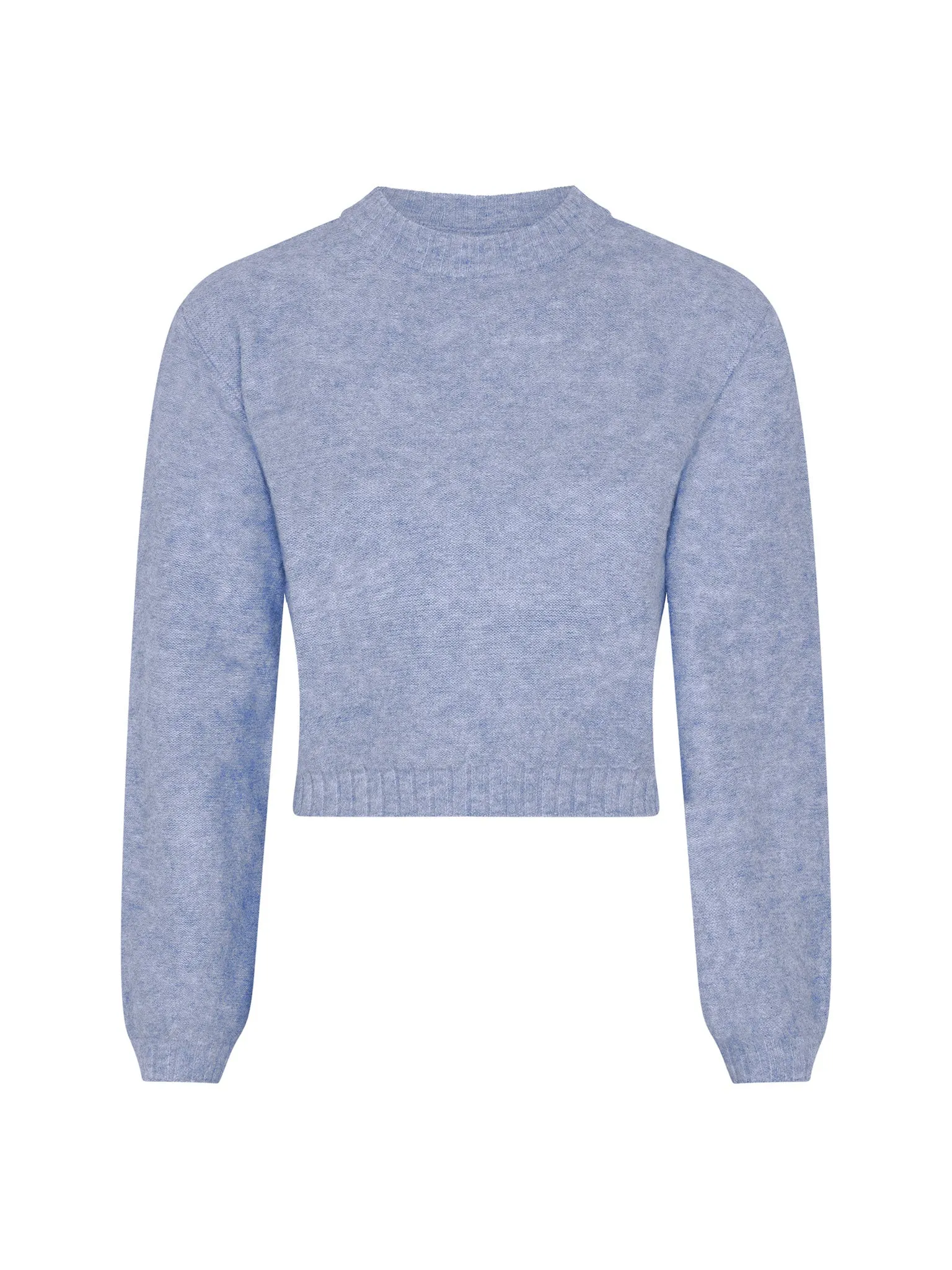 Rosalie High Neck Jumper in Cornflower Blue