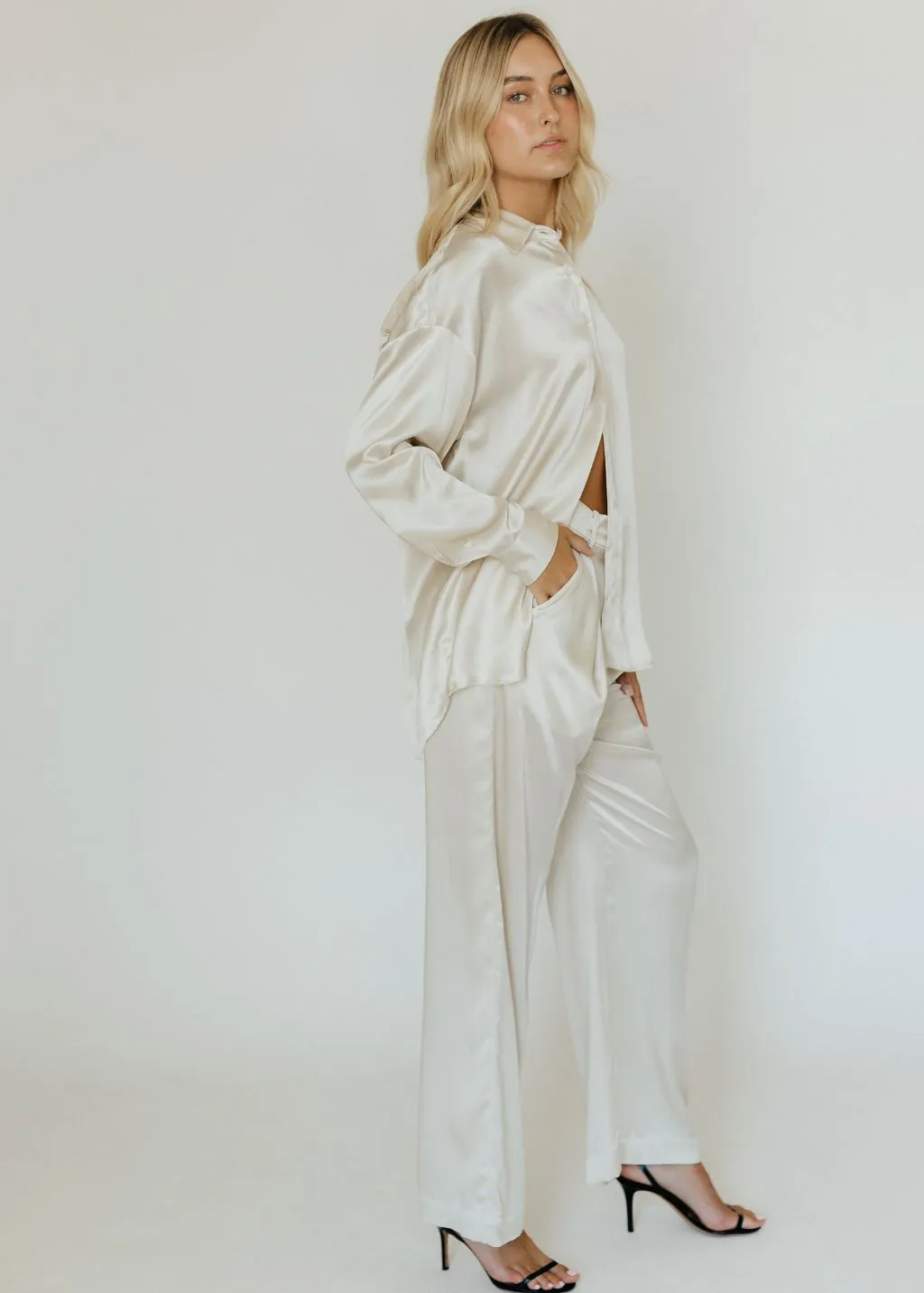 Sablyn Pleated Emerson Silk Pants