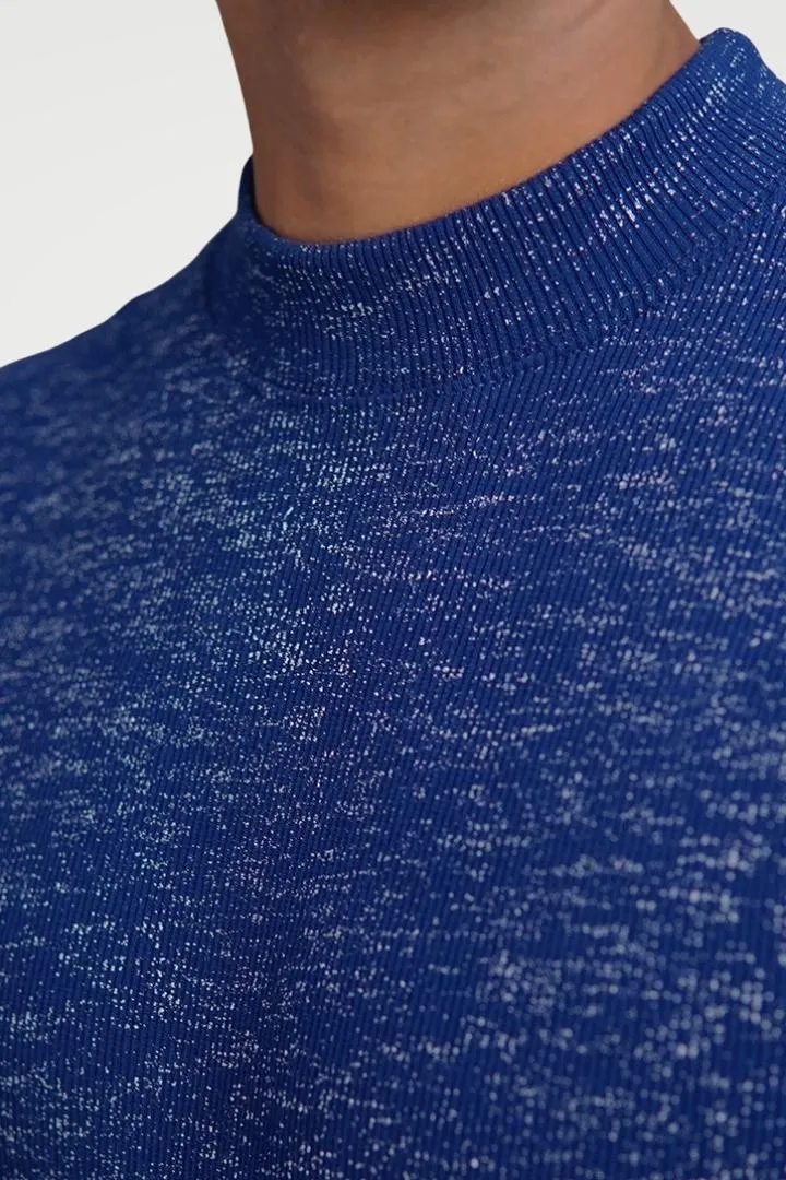 Sapphire Nightfall Mock Neck Sweatshirt