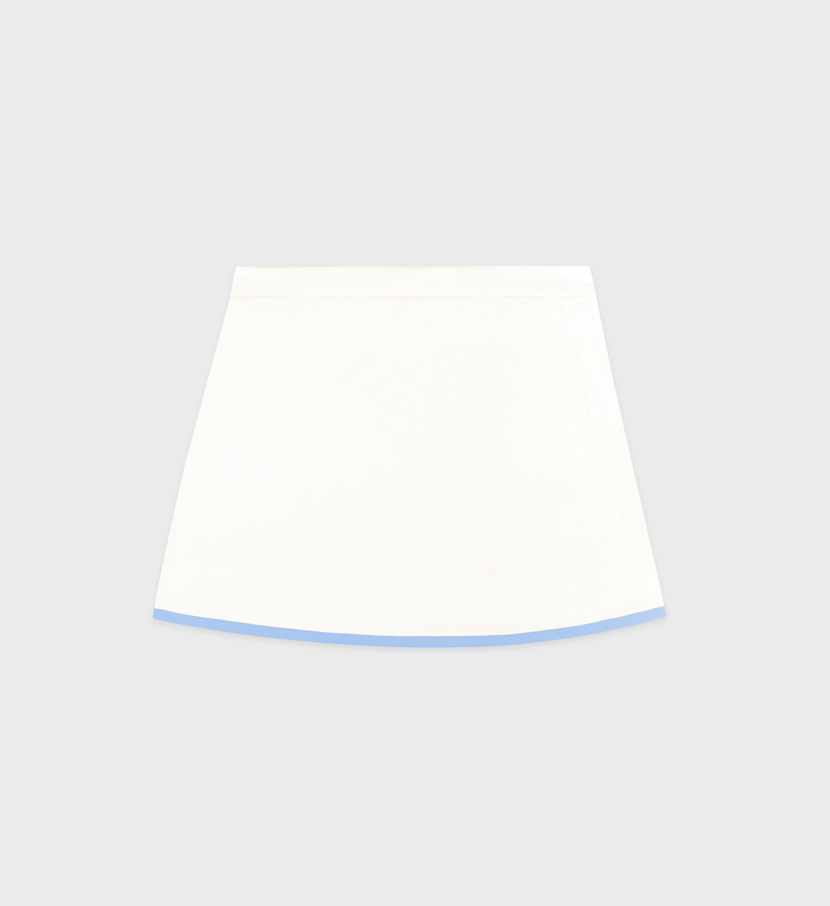 Serif Logo Wrap Skirt - Coconut/Sky Blue