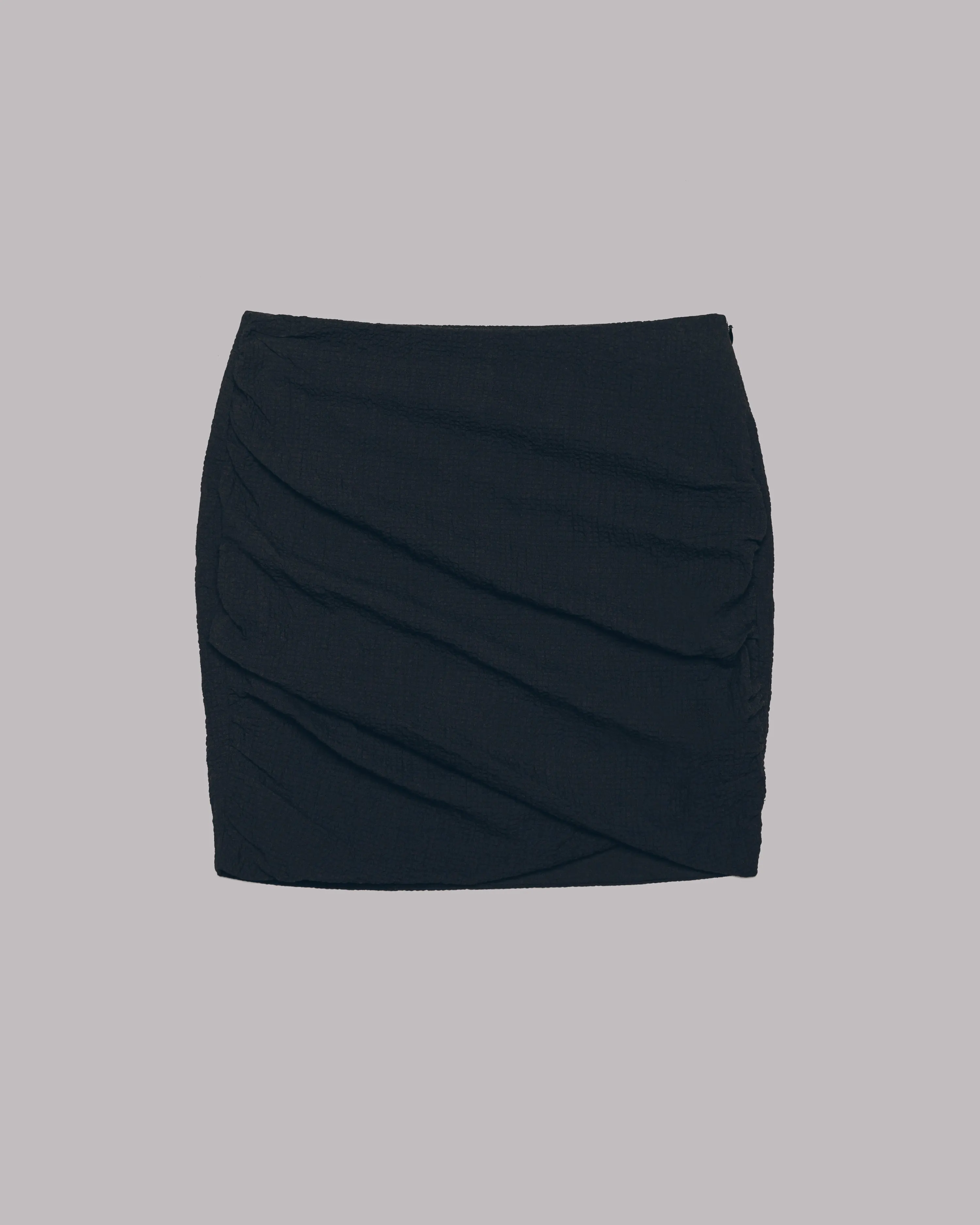 The Black Draped Skirt