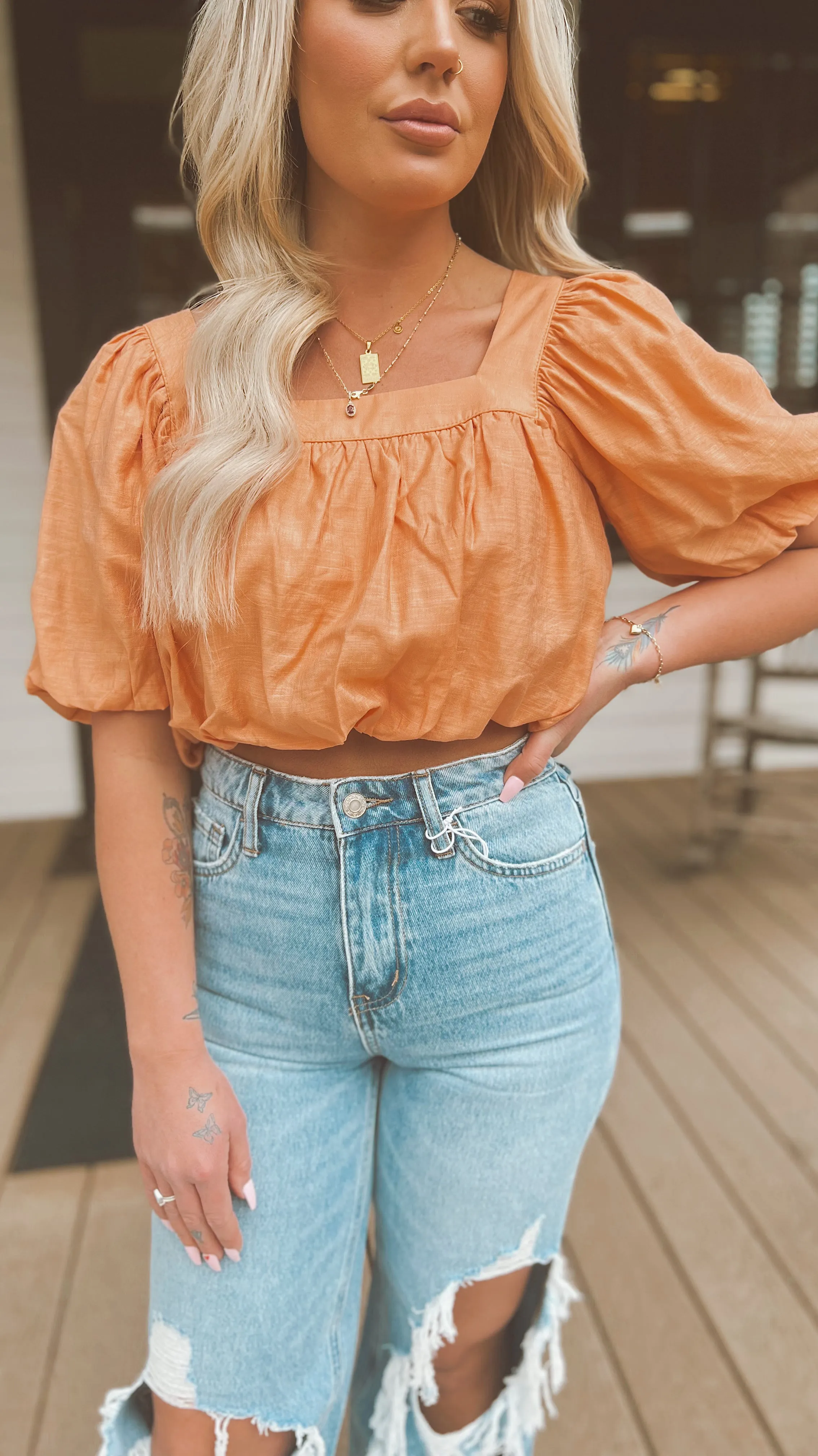 The Garden Party Puff Sleeve Top