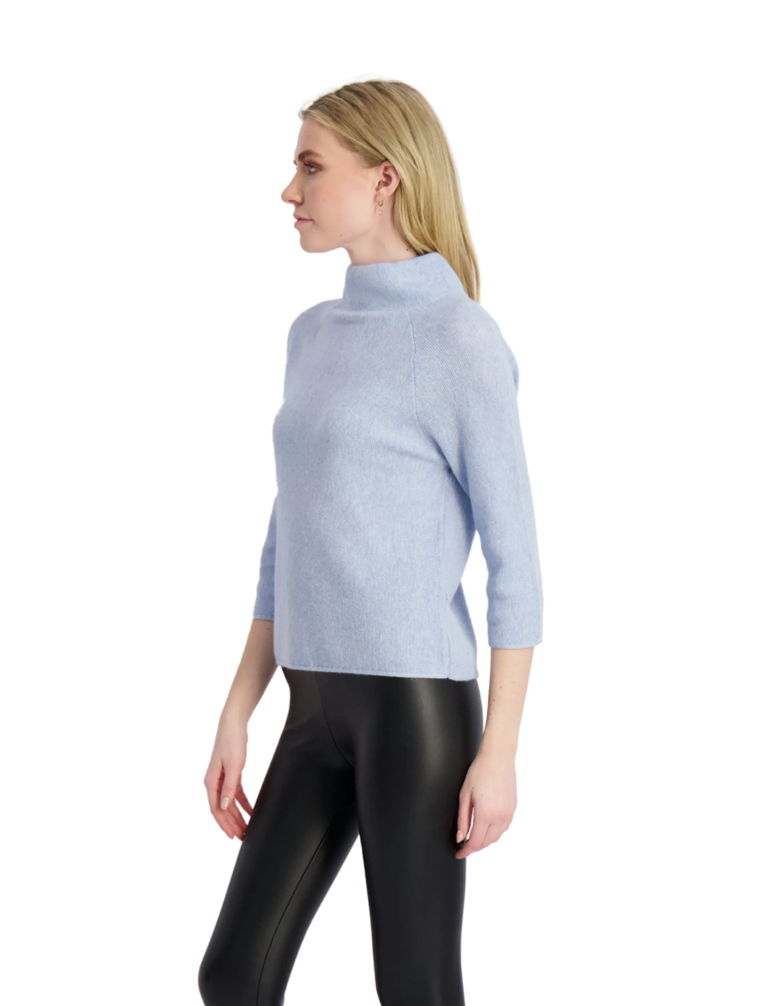 The Paddington - Cashmere Mock Neck WAREHOUSE MOVING SALE- FINAL SALE /No Returns/No Exchanges