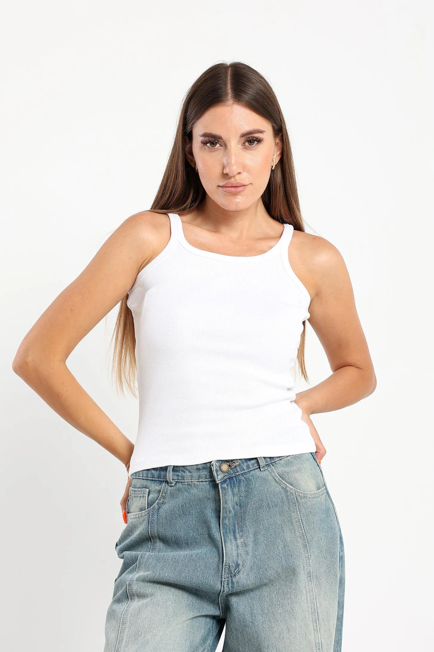 Vintage Tank Top - White