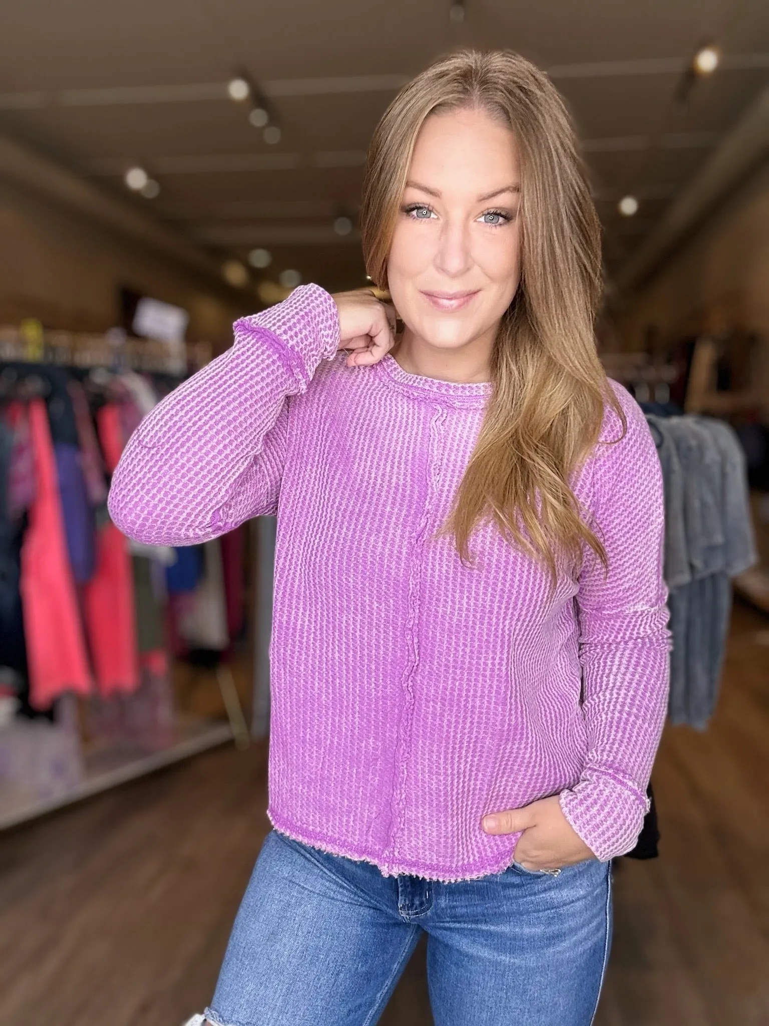 Violet Washed Long Sleeve