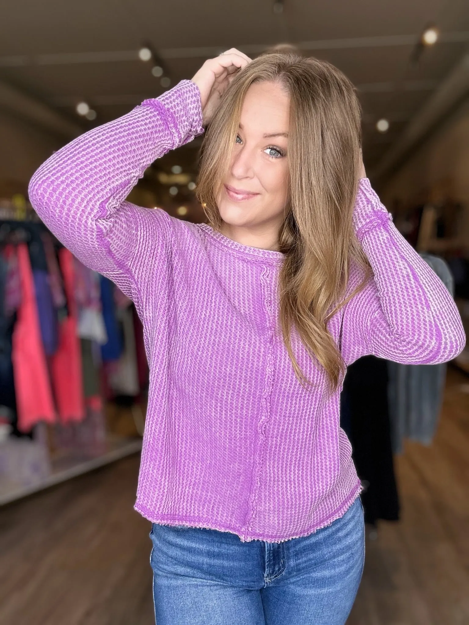 Violet Washed Long Sleeve