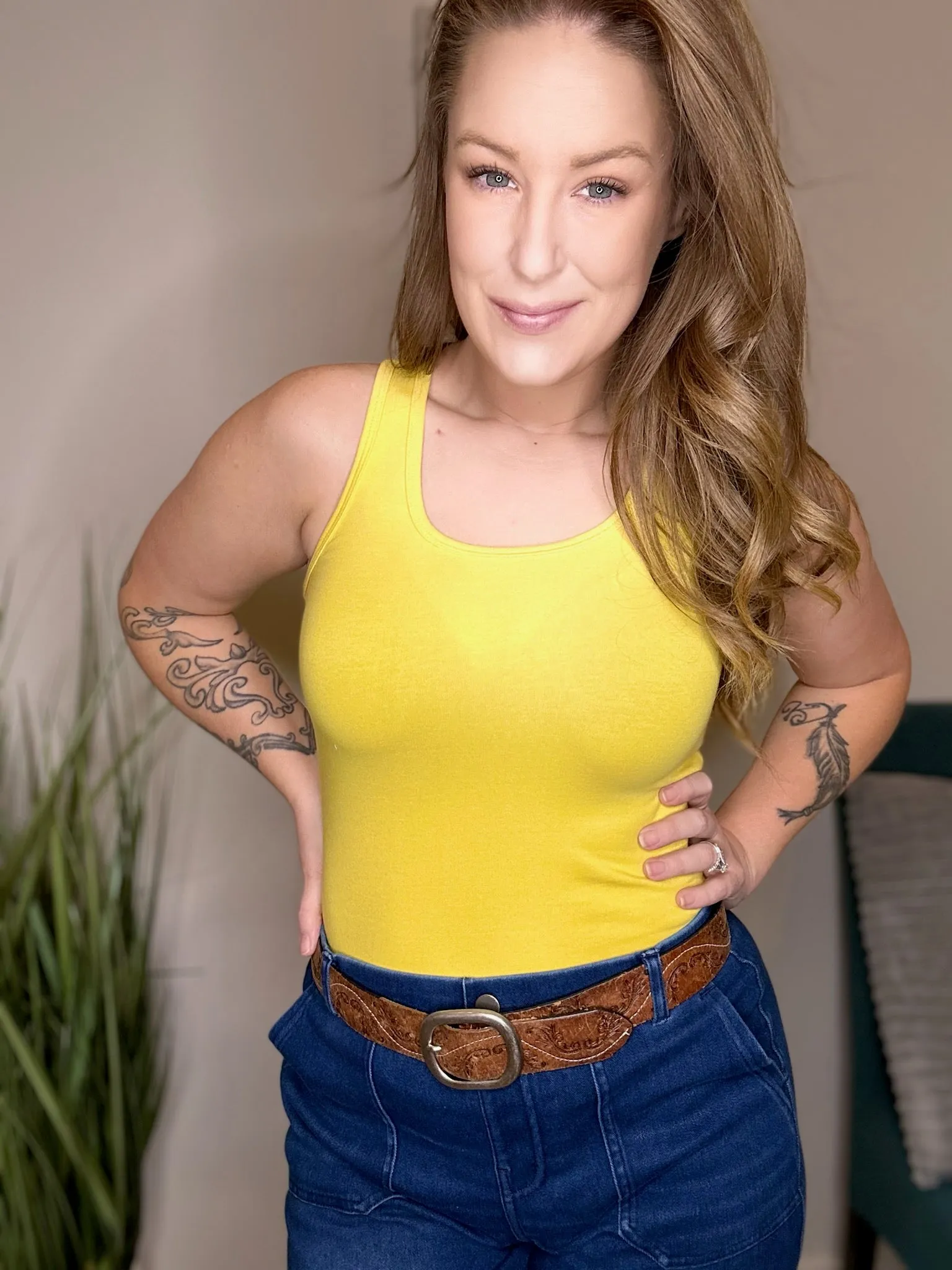 Yellow Tank BodySuit